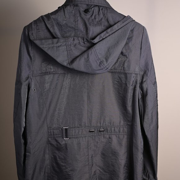 3/$20 - Size 11/12, Light Jacket with Hood, Charcoal Grey - Picture 2 of 8